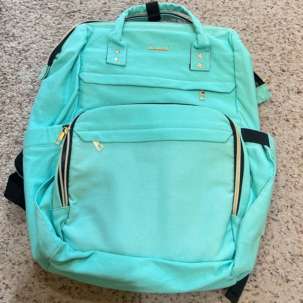 Lovevook Viola I teal backpack for laptop perfect for office, school, travel